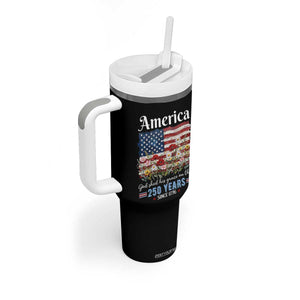 America God Shed His Grace On Thee 250 Years Since 1776 Tumbler With Handle TS11 Print Your Wear