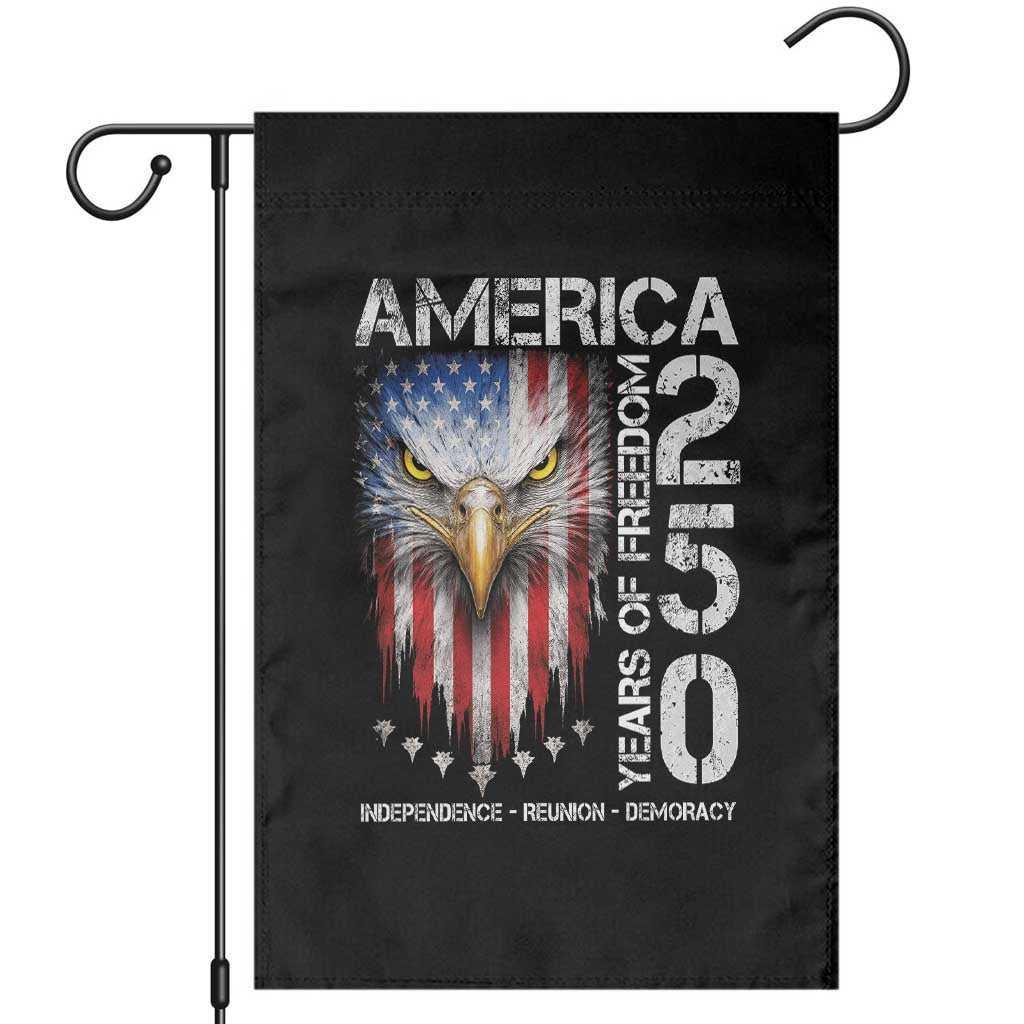 America 250 Years Of Freedom Garden Flag USA Anniversary Bald Eagle Patriotic Jets TS11 Black Print Your Wear