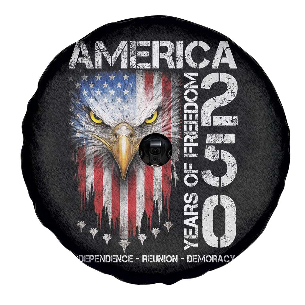 America 250 Years Of Freedom Spare Tire Cover USA Anniversary Bald Eagle Patriotic Jets TS11 Print Your Wear