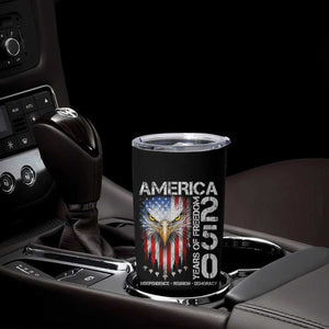 America 250 Years Of Freedom Tumbler Cup USA Anniversary Bald Eagle Patriotic Jets TS11 Print Your Wear