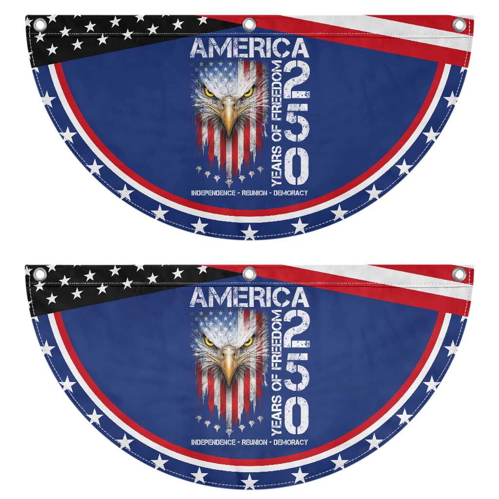 America 250 Years Of Freedom Patriotic Fan Flag USA Anniversary Bald Eagle Jets TS11 2pcs pack Classic Navy Print Your Wear