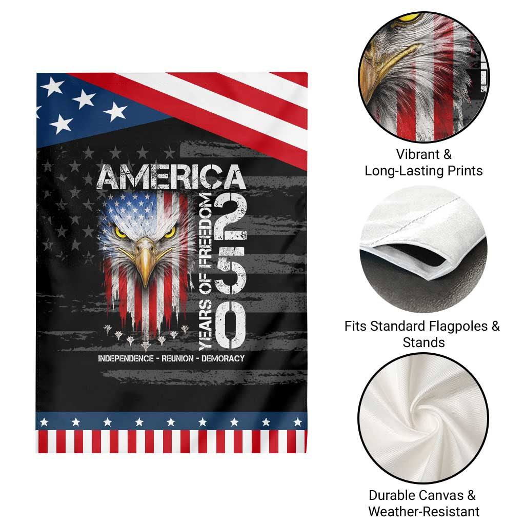 America 250 Years Of Freedom Patriotic Garden Flag USA Anniversary Bald Eagle Patriotic Jets TS11 Print Your Wear