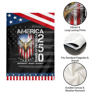 America 250 Years Of Freedom Patriotic Garden Flag USA Anniversary Bald Eagle Patriotic Jets TS11 Print Your Wear