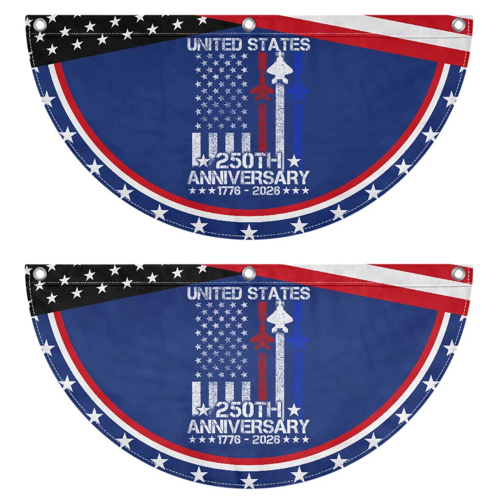 USA 250th Anniversary Patriotic Fan Flag Vintage American Flag Jets Semiquincentennial TS11 2pcs pack Classic Navy Print Your Wear