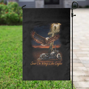 Soar On Wings Like Eagles Christian Garden Flag Isaiah 40:31 Bible Verse Faith Motorcycle TS11 Print Your Wear