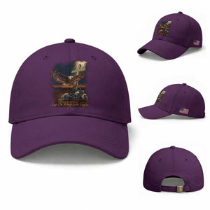 Soar On Wings Like Eagles Christian Baseball Cap Isaiah 40:31 Bible Verse Faith Motorcycle TS11 Baseball Cap Universal Fit Purple Print Your Wear