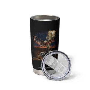 Soar On Wings Like Eagles Christian Tumbler Cup Isaiah 40:31 Bible Verse Faith Motorcycle TS11 Print Your Wear