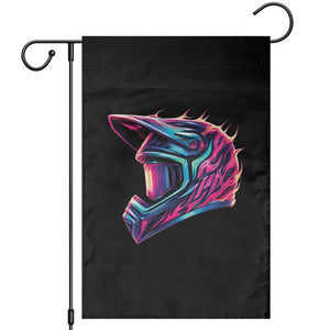 Motocross Helmet Neon Flame Graphic Dirt Bike Racing Garden Flag TS11 Black Print Your Wear