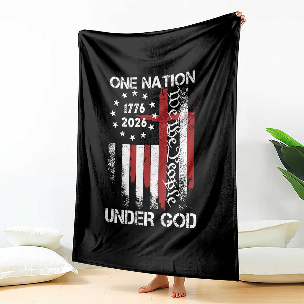 One Nation Under God 250 Years Throw Blanket 250th Anniversary USA TS11 Print Your Wear
