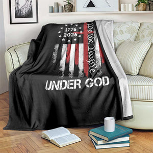One Nation Under God 250 Years Throw Blanket 250th Anniversary USA TS11 Print Your Wear