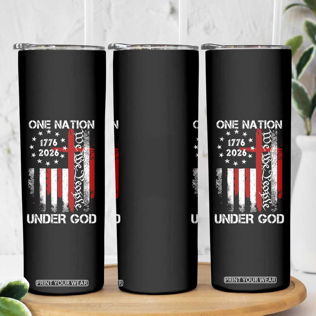 One Nation Under God 250 Years Skinny Tumbler 250th Anniversary USA TS11 Print Your Wear