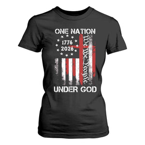 One Nation Under God 250 Years T Shirt For Women 250th Anniversary USA TS11 Black Print Your Wear