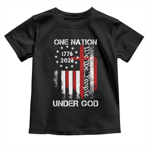 One Nation Under God 250 Years Toddler T Shirt 250th Anniversary USA TS11 Black Print Your Wear