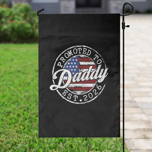 Promoted to Daddy 2026 Garden Flag New Dad US Flag Fathers Day TS11 Print Your Wear
