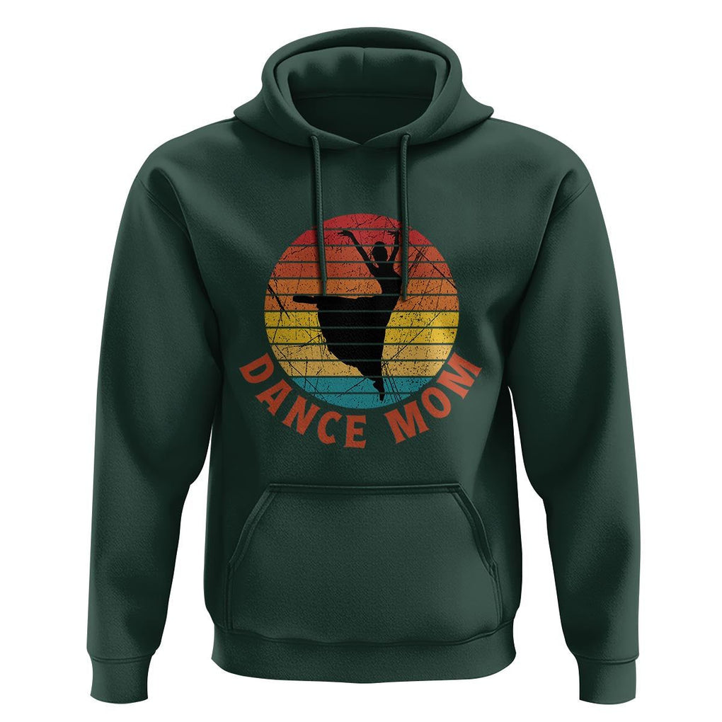 Dance Mom Hoodie Dance Mama Vintage Retro Dancer TS11 Dark Forest Green Print Your Wear