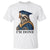 Graduation T Shirt I'm Done Funny Sloth TS11 White Print Your Wear
