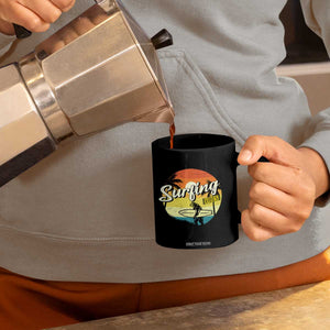 Surfing Lover Coffee Mug Surfing Vibes Retro Vintage Summer Vacation TS11 Print Your Wear