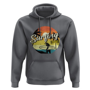 Surfing Lover Hoodie Surfing Vibes Retro Vintage Summer Vacation TS11 Charcoal Print Your Wear