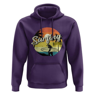 Surfing Lover Hoodie Surfing Vibes Retro Vintage Summer Vacation TS11 Purple Print Your Wear