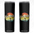 Surfing Lover Skinny Tumbler Surfing Vibes Retro Vintage Summer Vacation TS11 Black Print Your Wear