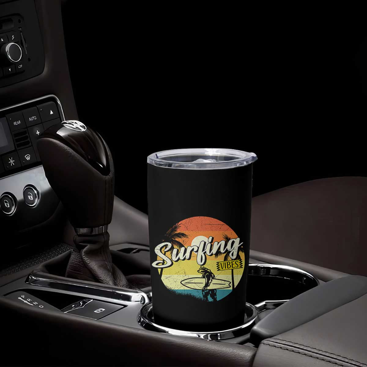 Surfing Lover Tumbler Cup Surfing Vibes Retro Vintage Summer Vacation TS11 Print Your Wear