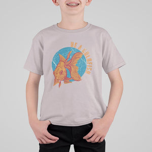Goldfish Lover T Shirt For Kid Be A Goldfish TS11 Ice Gray Print Your Wear
