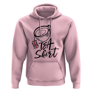 Funny British Tea Hoodie Quote UK Flag TS11 Light Pink Print Your Wear