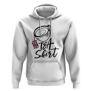 Funny British Tea Hoodie Quote UK Flag TS11 White Print Your Wear