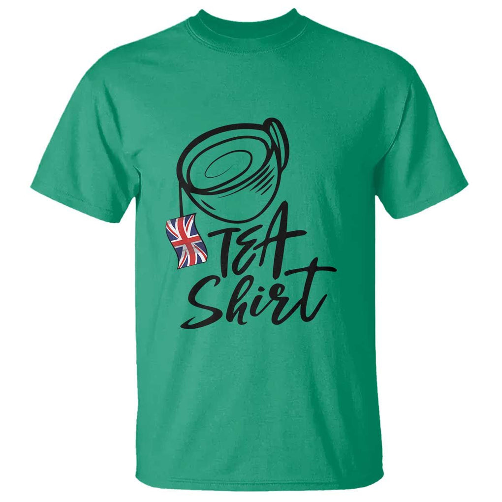 Funny British Tea T Shirt Quote UK Flag TS11 Irish Green Print Your Wear