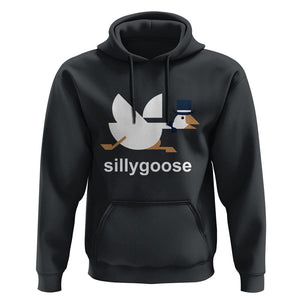 Funny Goose Hoodie Cute Silly Goose Meme Aesthetic Trendy TS11 Black Print Your Wear