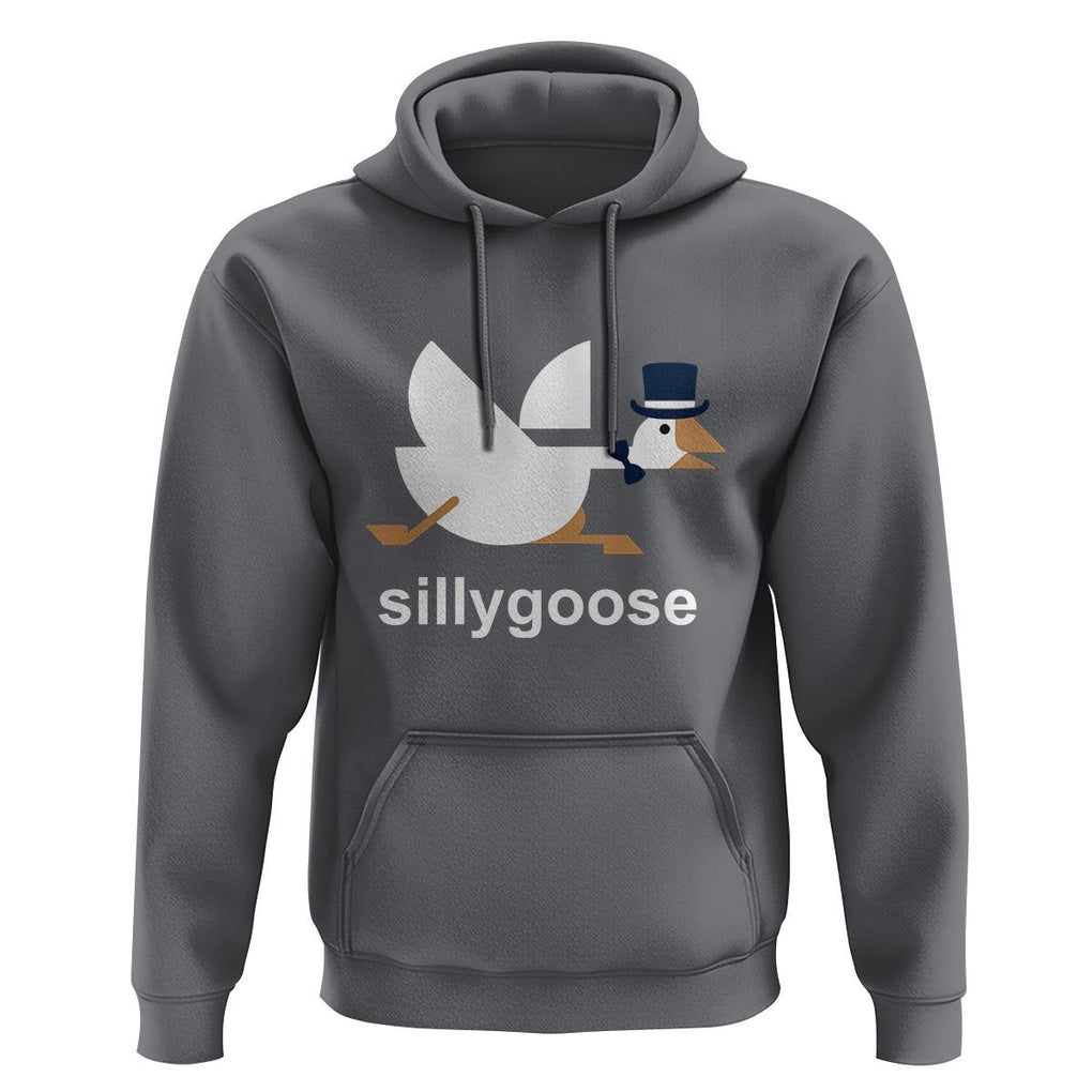 Funny Goose Hoodie Cute Silly Goose Meme Aesthetic Trendy TS11 Charcoal Print Your Wear