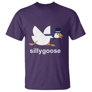 Funny Goose T Shirt Cute Silly Goose Meme Aesthetic Trendy TS11 Purple Print Your Wear