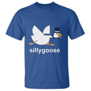 Funny Goose T Shirt Cute Silly Goose Meme Aesthetic Trendy TS11 Royal Blue Print Your Wear