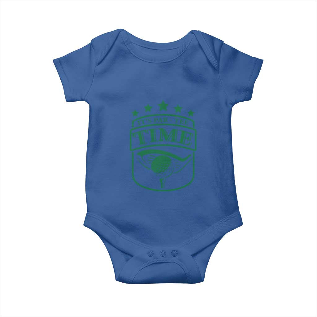 Funny Golf Lover Baby Onesie Let's Par - Tee Golfing Pun TS11 Royal Blue Print Your Wear