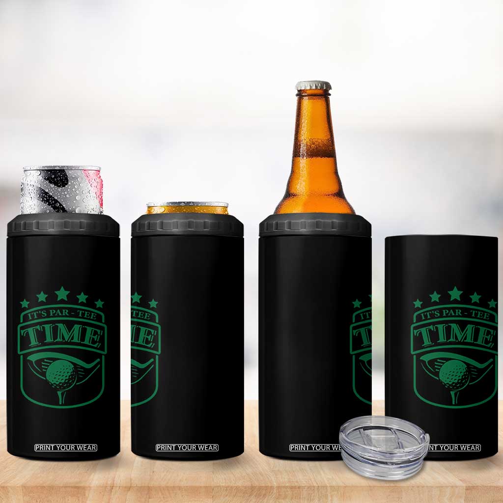 Funny Golf Lover 4 in 1 Can Cooler Tumbler Let's Par - Tee Golfing Pun TS11 Print Your Wear