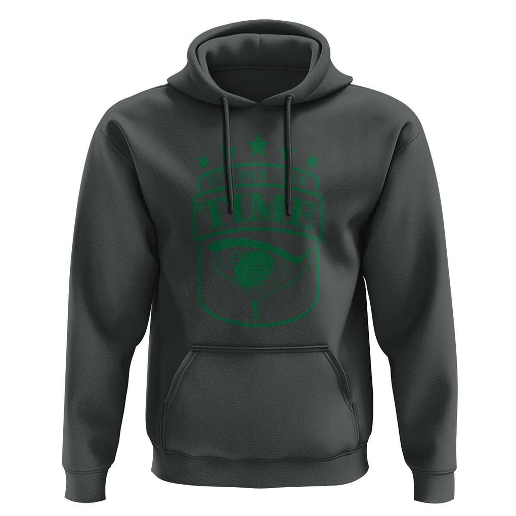 Funny Golf Lover Hoodie Let's Par - Tee Golfing Pun TS11 Dark Heather Print Your Wear
