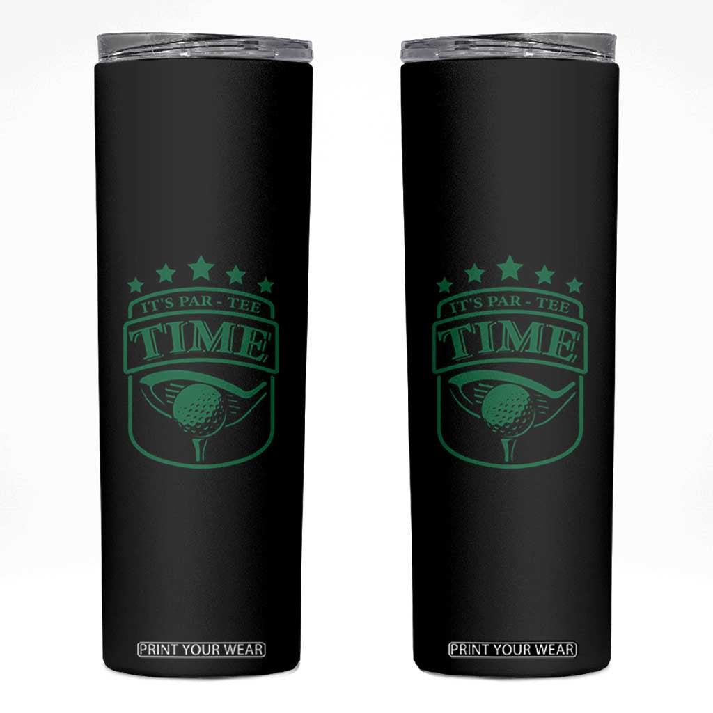 Funny Golf Lover Skinny Tumbler Let's Par - Tee Golfing Pun TS11 Black Print Your Wear