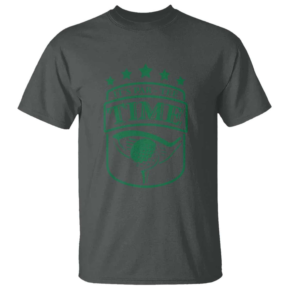 Funny Golf Lover T Shirt Let's Par - Tee Golfing Pun TS11 Dark Heather Print Your Wear