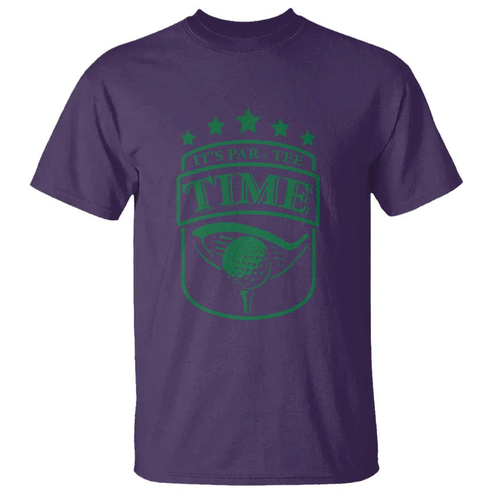 Funny Golf Lover T Shirt Let's Par - Tee Golfing Pun TS11 Purple Print Your Wear