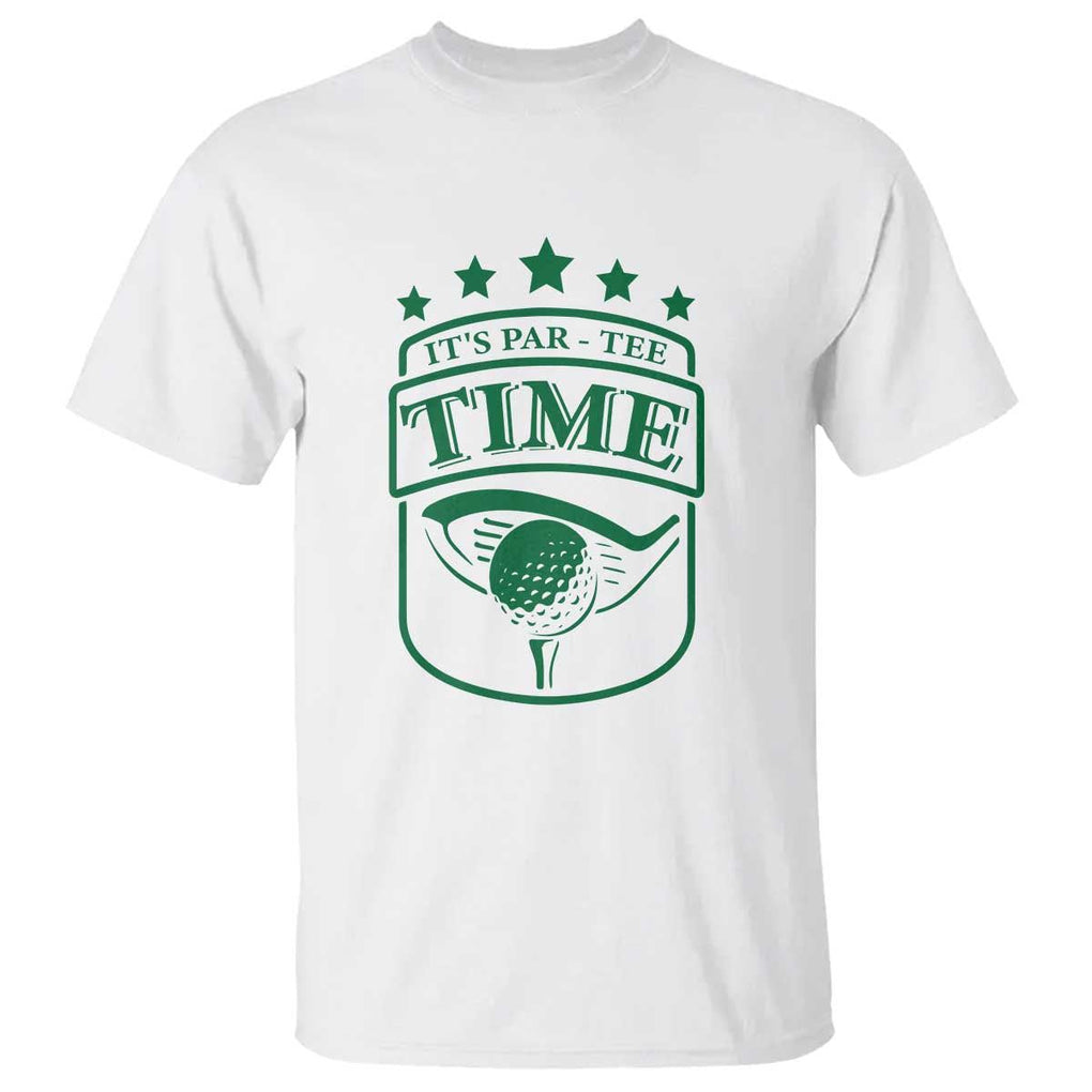 Funny Golf Lover T Shirt Let's Par - Tee Golfing Pun TS11 White Print Your Wear