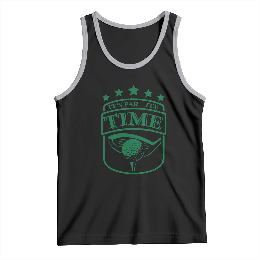 Funny Golf Lover Tank Top Let's Par - Tee Golfing Pun TS11 Black Athletic Heather Print Your Wear