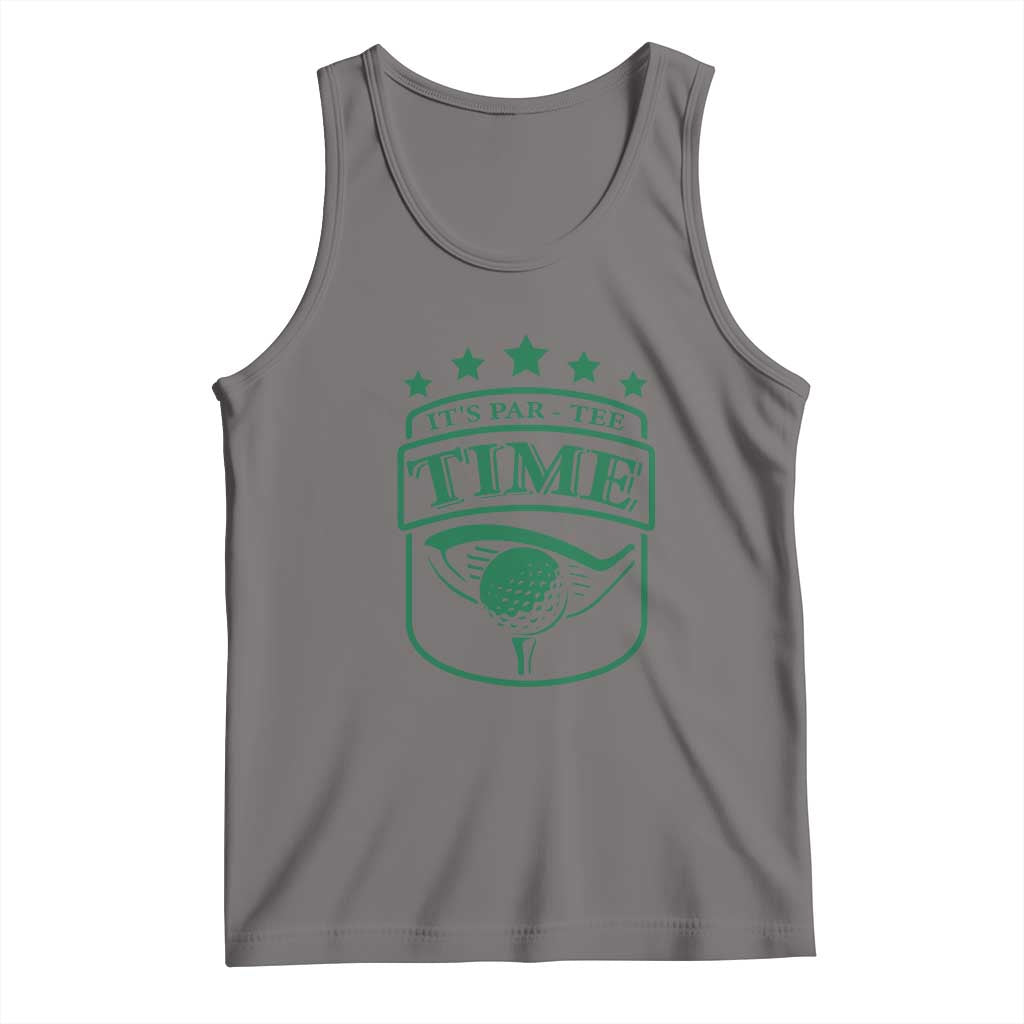 Funny Golf Lover Tank Top Let's Par - Tee Golfing Pun TS11 Deep Heather Print Your Wear