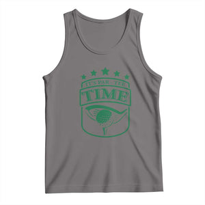 Funny Golf Lover Tank Top Let's Par - Tee Golfing Pun TS11 Deep Heather Print Your Wear