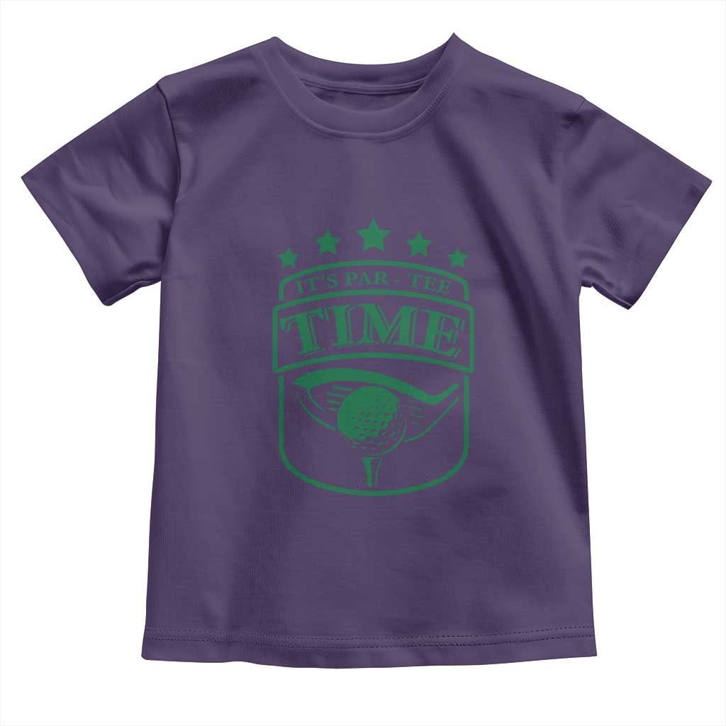 Funny Golf Lover Toddler T Shirt Let's Par - Tee Golfing Pun TS11 Purple Print Your Wear