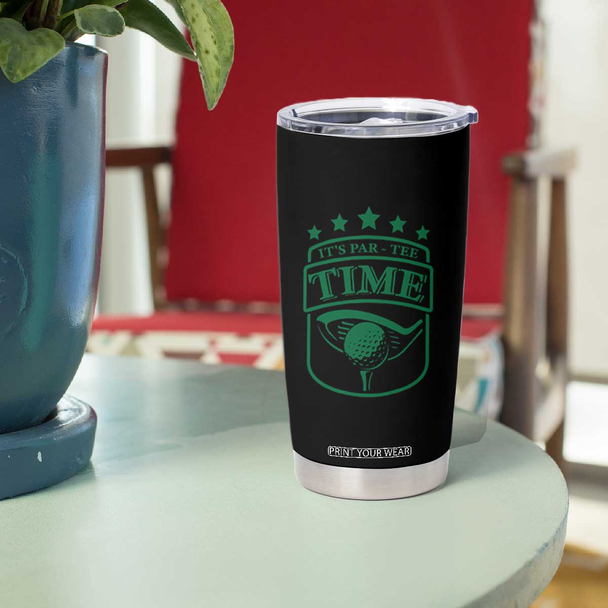 Funny Golf Lover Tumbler Cup Let's Par - Tee Golfing Pun TS11 Print Your Wear