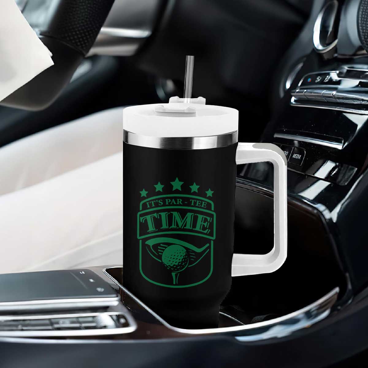 Funny Golf Lover Tumbler With Handle Let's Par - Tee Golfing Pun TS11 Print Your Wear