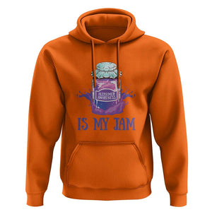 Alzheimer Is My Jam Hoodie Awareness Support Funny Saying Quotes Grape Jar TS11 Orange Print Your Wear