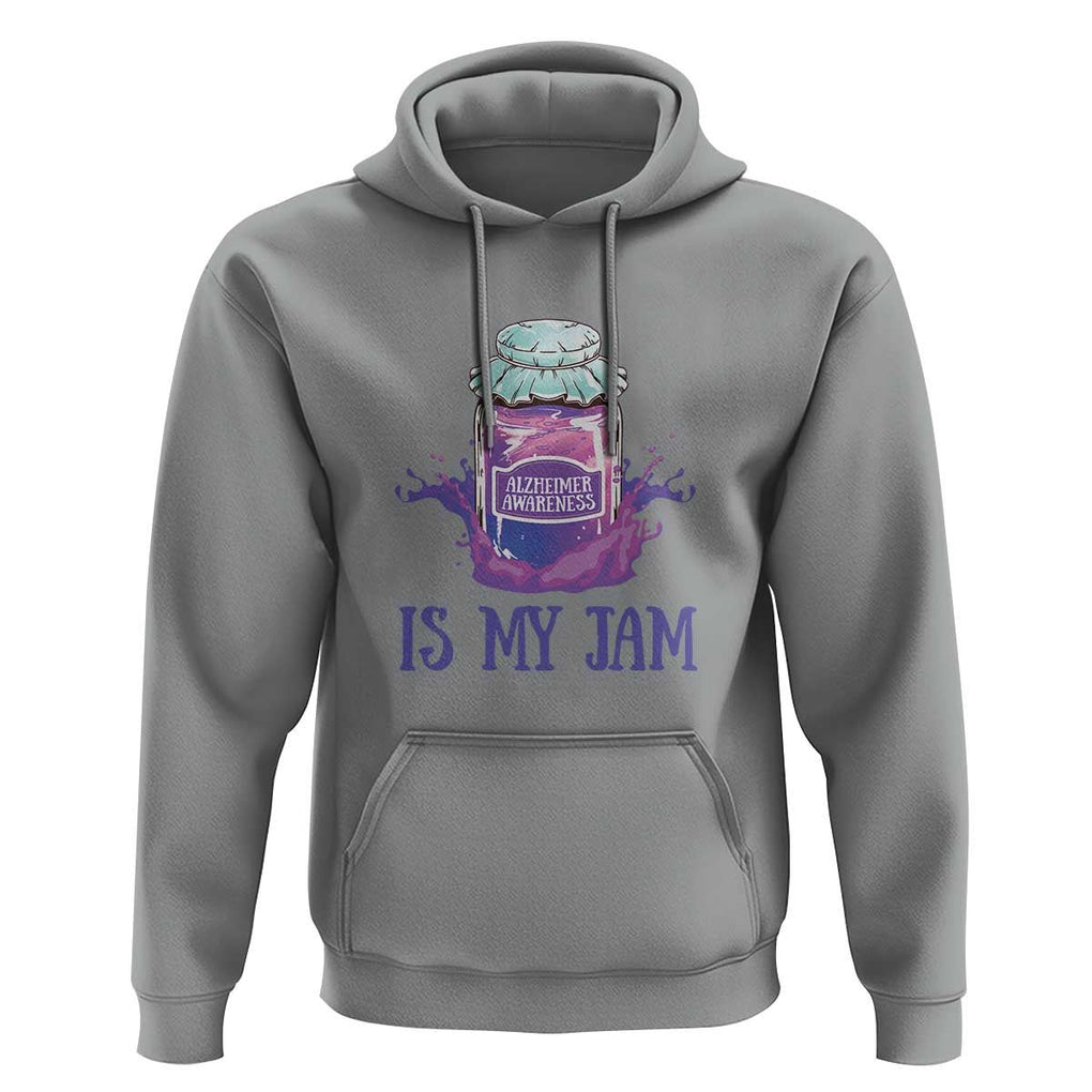 Alzheimer Is My Jam Hoodie Awareness Support Funny Saying Quotes Grape Jar TS11 Sport Gray Print Your Wear