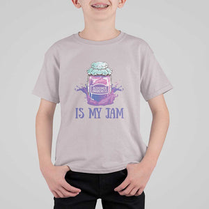 Alzheimer Is My Jam T Shirt For Kid Awareness Support Funny Saying Quotes Grape Jar TS11 Ice Gray Print Your Wear