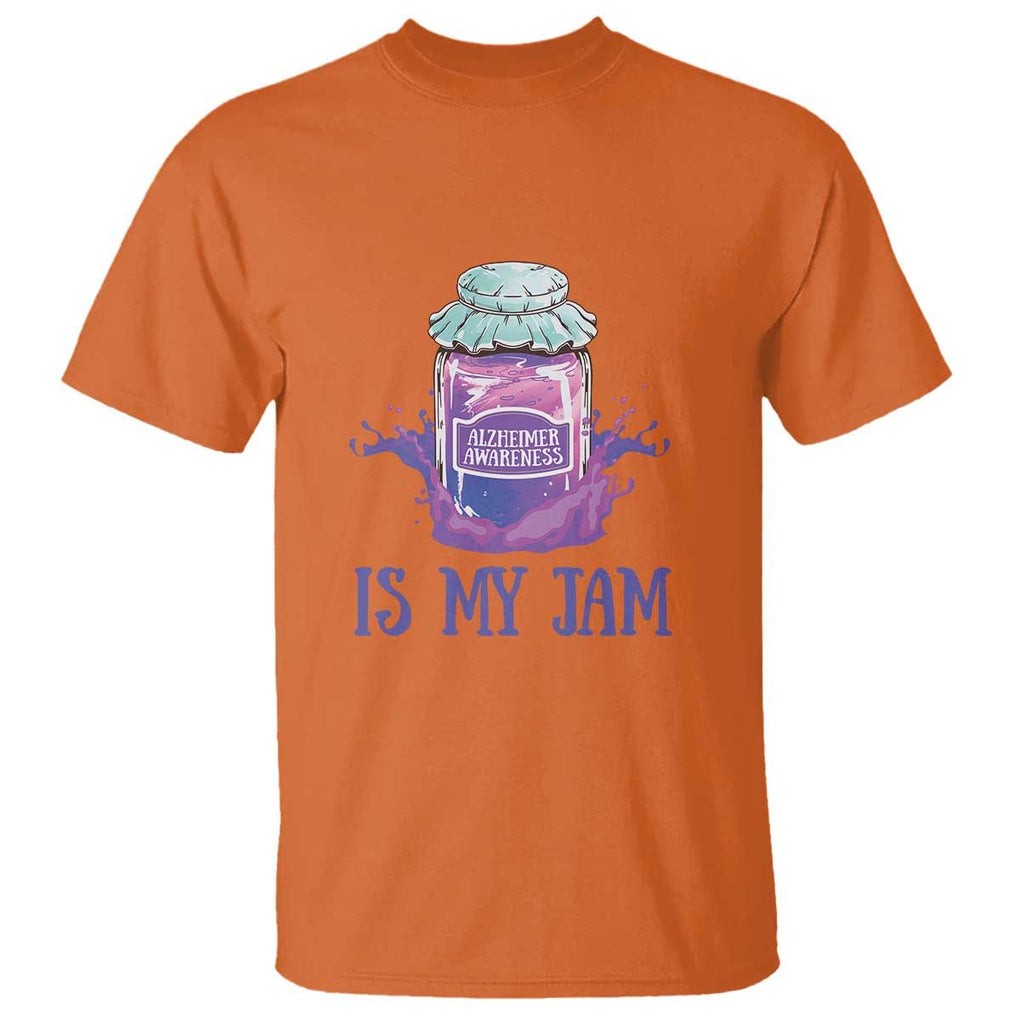 Alzheimer Is My Jam T Shirt Awareness Support Funny Saying Quotes Grape Jar TS11 Orange Print Your Wear